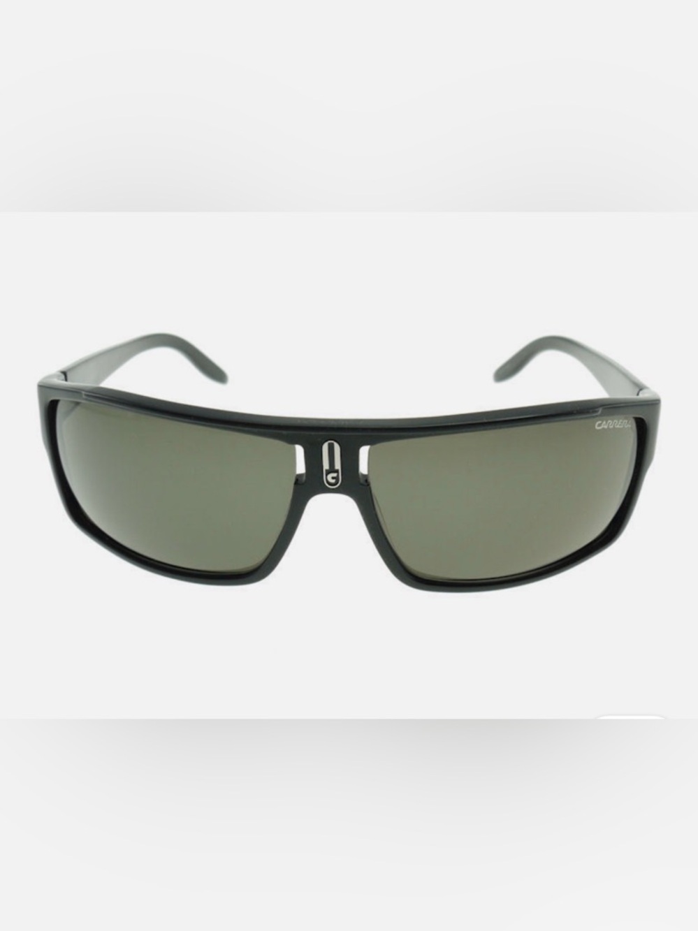 Carrera 61 Shiny Black Sunglasses with Dark Smoke Lenses